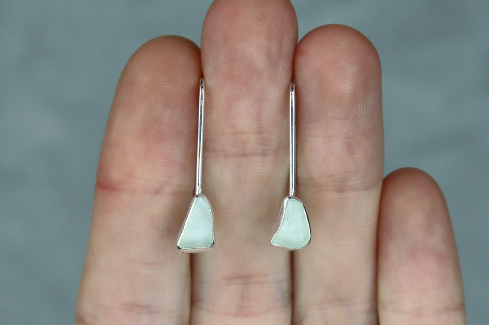 Welsh Sea Glass Drop Earrings