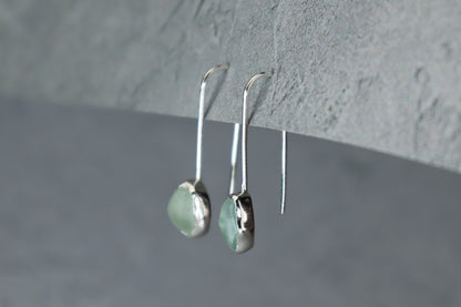 Welsh Sea Glass Drop Earrings