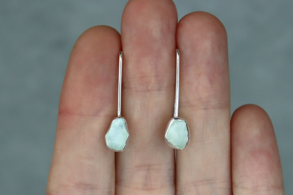 Welsh Sea Glass Drop Earrings