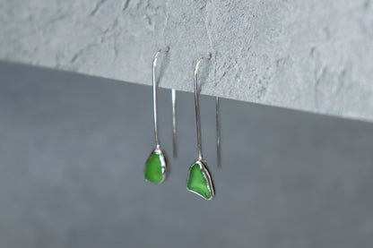 Welsh Sea Glass Drop Earrings