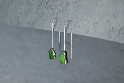 Welsh Sea Glass Drop Earrings