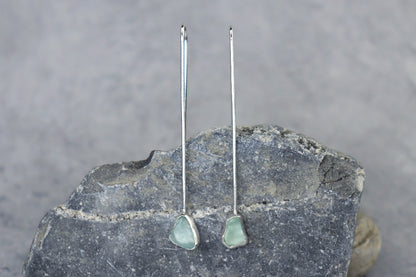 Welsh Sea Glass Drop Earrings