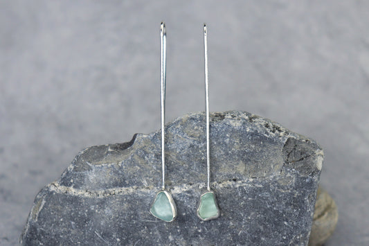 Welsh Sea Glass Drop Earrings