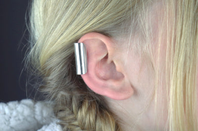 25mm Mirror Shine Ear Cuff Sterling Silver