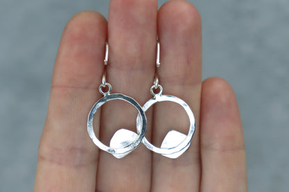 Welsh Sea Glass Geometric Earrings