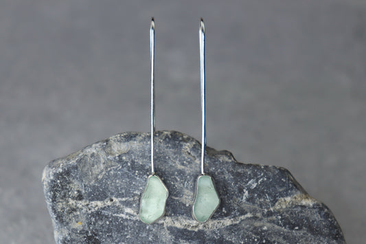 Welsh Sea Glass Drop Earrings