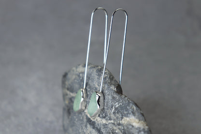 Welsh Sea Glass Drop Earrings