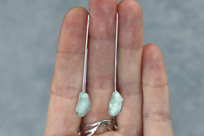 Welsh Sea Glass Drop Earrings