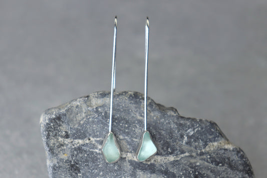 Welsh Sea Glass Drop Earrings