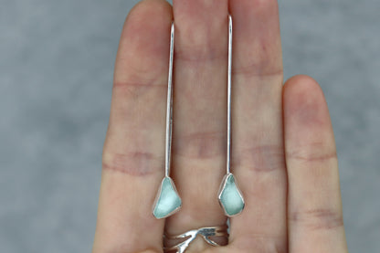 Welsh Sea Glass Drop Earrings