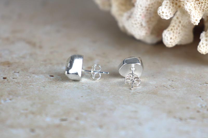 Welsh Sea Glass Stud Earrings