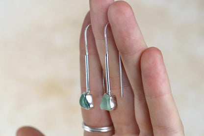 Welsh Sea Glass Drop Earrings