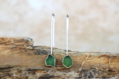 Welsh Sea Glass Drop Earrings