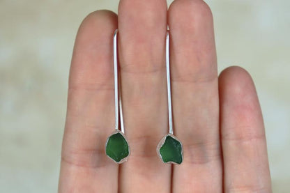 Welsh Sea Glass Drop Earrings