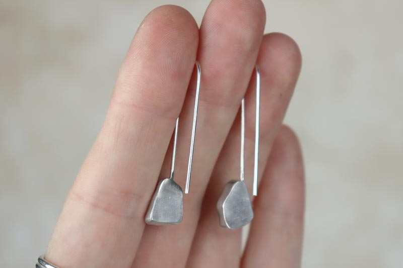 Welsh Sea Glass Drop Earrings