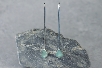 Welsh Sea Glass Drop Earrings