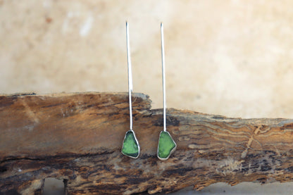 Welsh Sea Glass Drop Earrings