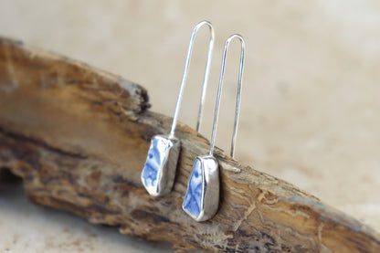 Welsh Sea Pottery Drop Earrings