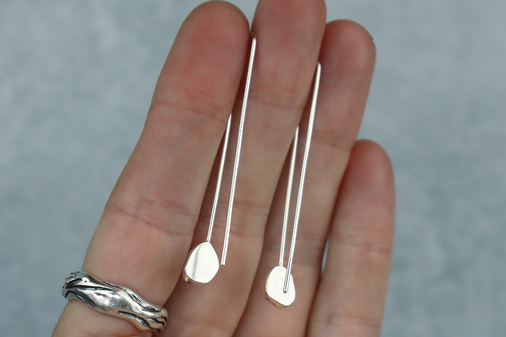 Welsh Sea Glass Drop Earrings