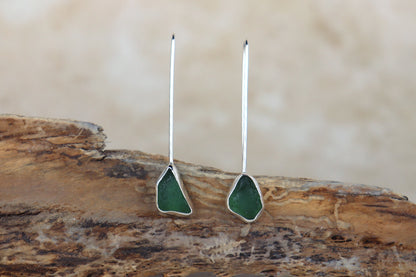 Welsh Sea Glass Drop Earrings