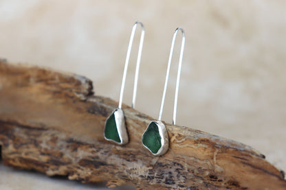 Welsh Sea Glass Drop Earrings