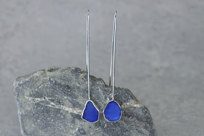 Welsh Sea Glass Drop Earrings