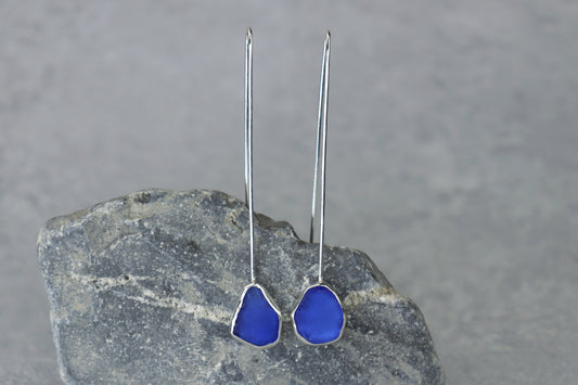 Welsh Sea Glass Drop Earrings