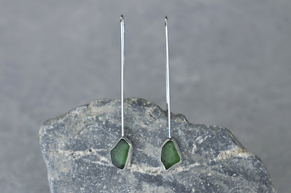 Welsh Sea Glass Drop Earrings