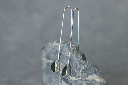 Welsh Sea Glass Drop Earrings