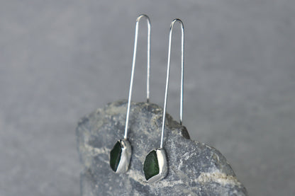 Welsh Sea Glass Drop Earrings