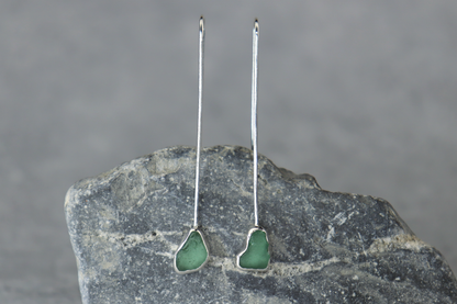 Welsh Sea Glass Drop Earrings