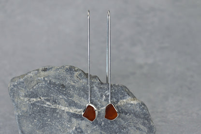 Welsh Sea Glass Drop Earrings