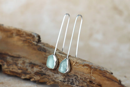 Welsh Sea Glass Drop Earrings