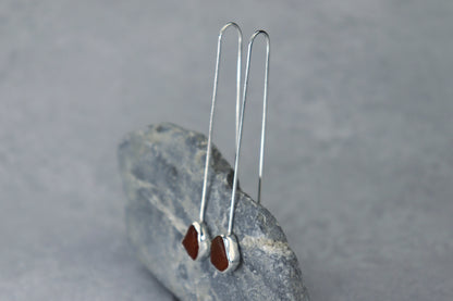 Welsh Sea Glass Drop Earrings