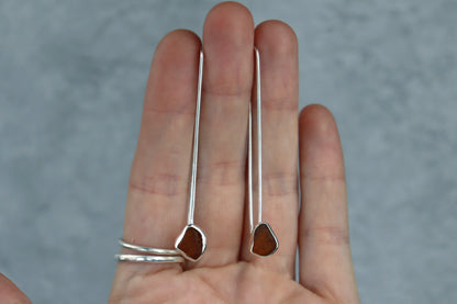 Welsh Sea Glass Drop Earrings