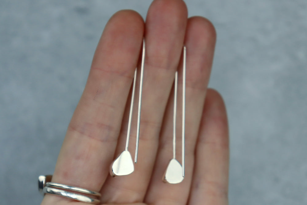 Welsh Sea Glass Drop Earrings