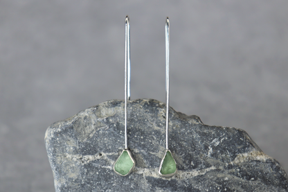 Welsh Sea Glass Drop Earrings