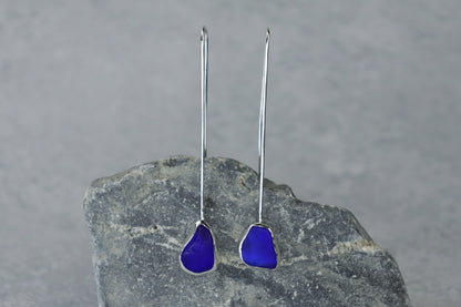 Welsh Sea Glass Drop Earrings