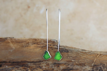 Welsh Sea Glass Drop Earrings