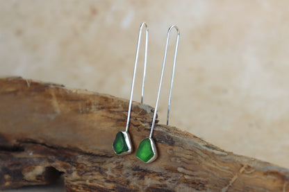 Welsh Sea Glass Drop Earrings