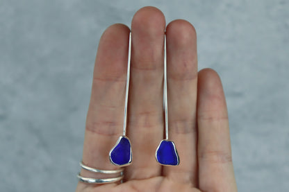 Welsh Sea Glass Drop Earrings