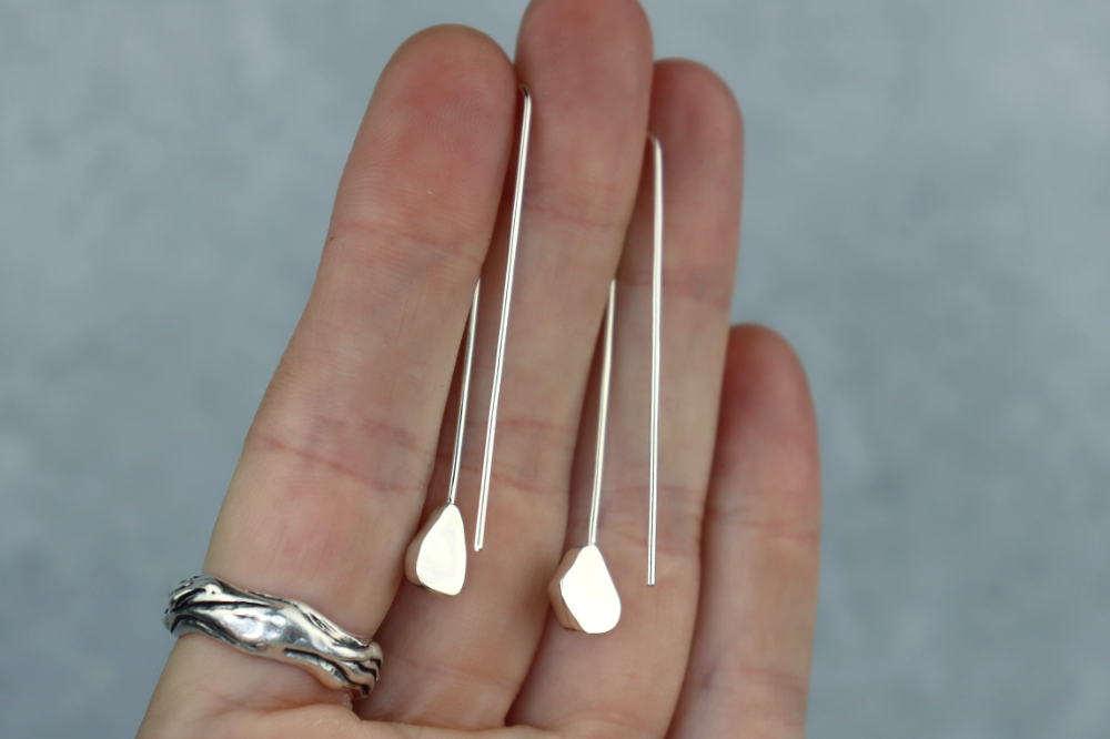 Welsh Sea Glass Drop Earrings