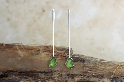 Welsh Sea Glass Drop Earrings