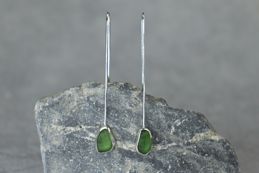 Welsh Sea Glass Drop Earrings