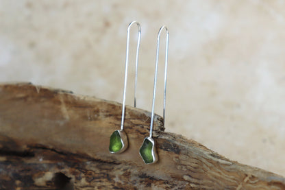 Welsh Sea Glass Drop Earrings