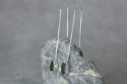 Welsh Sea Glass Drop Earrings
