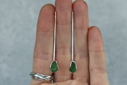 Welsh Sea Glass Drop Earrings