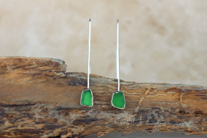 Welsh Sea Glass Drop Earrings