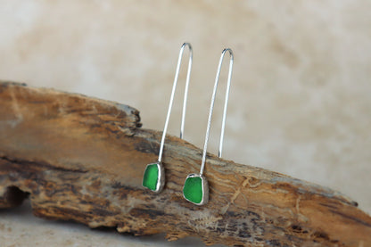 Welsh Sea Glass Drop Earrings