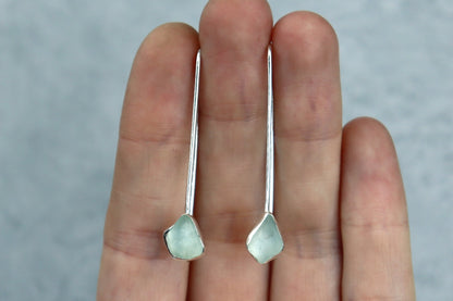Welsh Sea Glass Drop Earrings